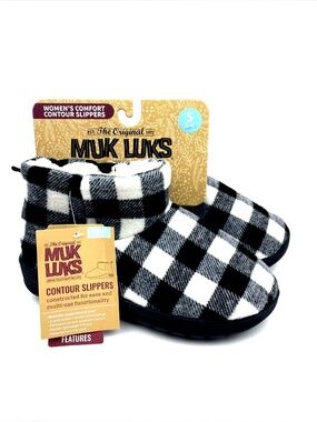 Muk Luks Girls Contour Slipper Shoes Women Size Small 5/6 Indoor Outdoor Youth